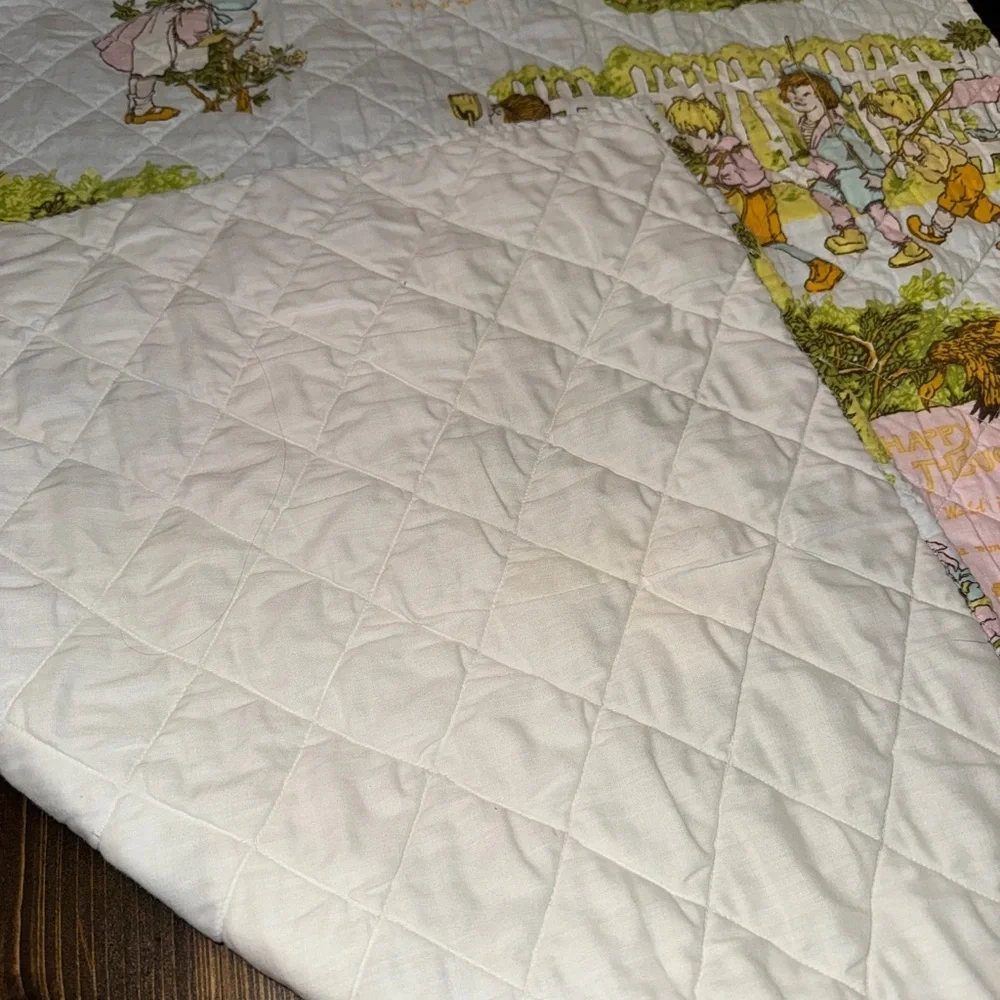 Vintage Baby Blanket 33” x 44”